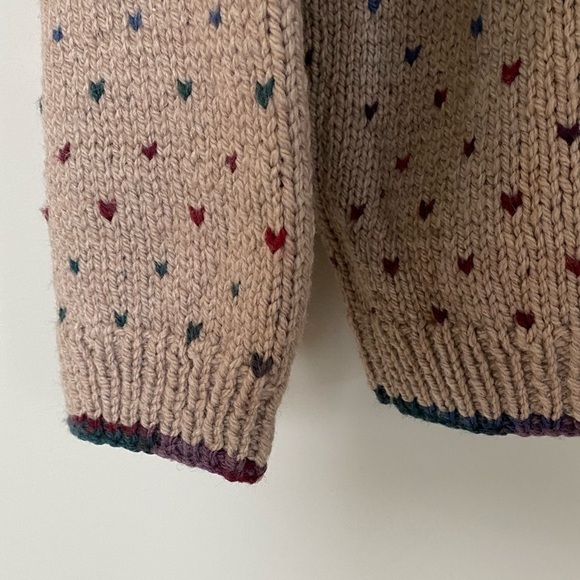 FAIR Isle Hand Knit Tan Sweater - Picture 5 of 10